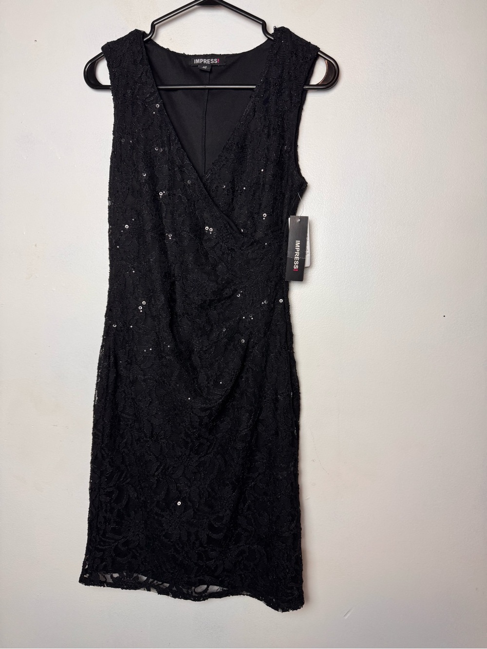 Brand new impress black sequin dress size-Small